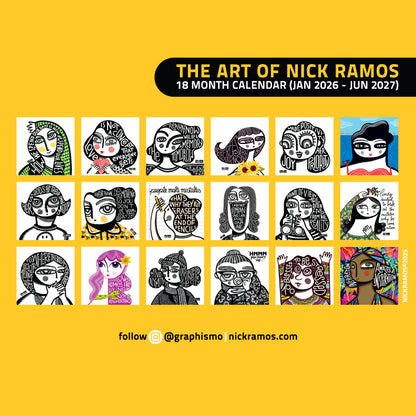 The Art of Nick Ramos 18 month Calendar