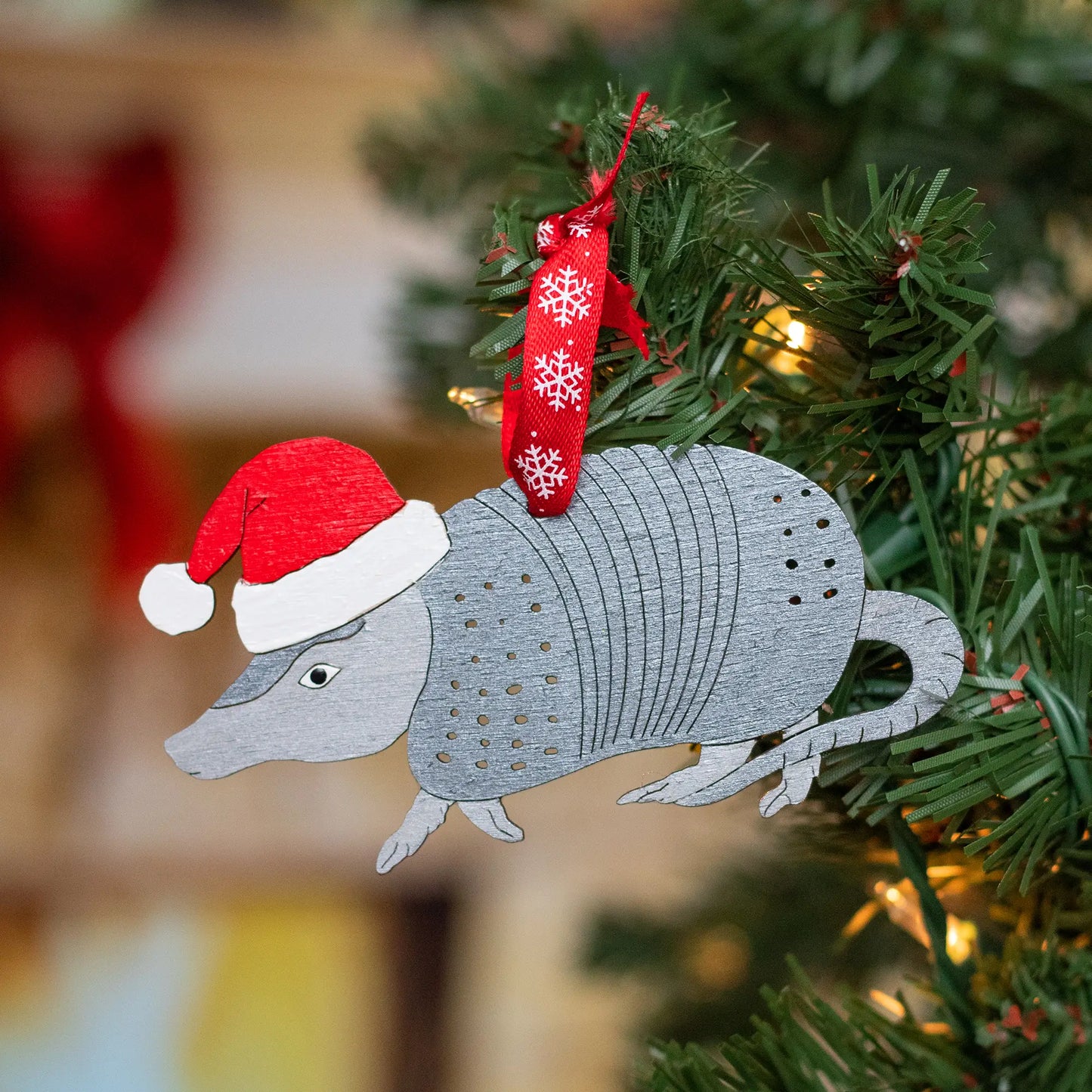 Holiday Armadillo Ornament