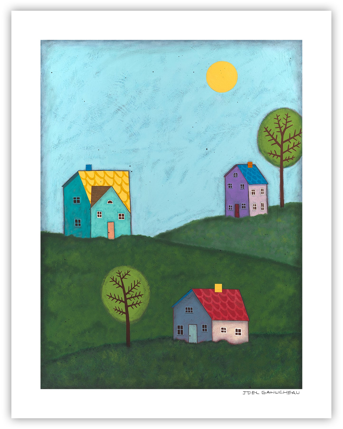 Happy Houses Print
