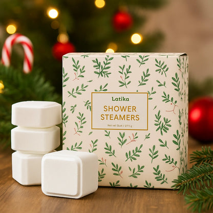 Holly Christmas Shower Steamers
