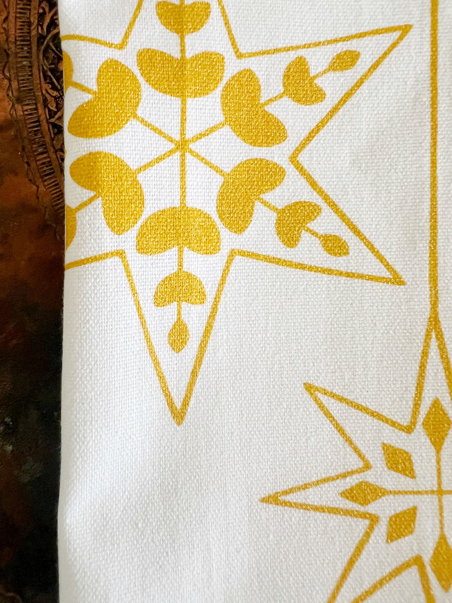 Shimmering Stars Holiday Tea Towel