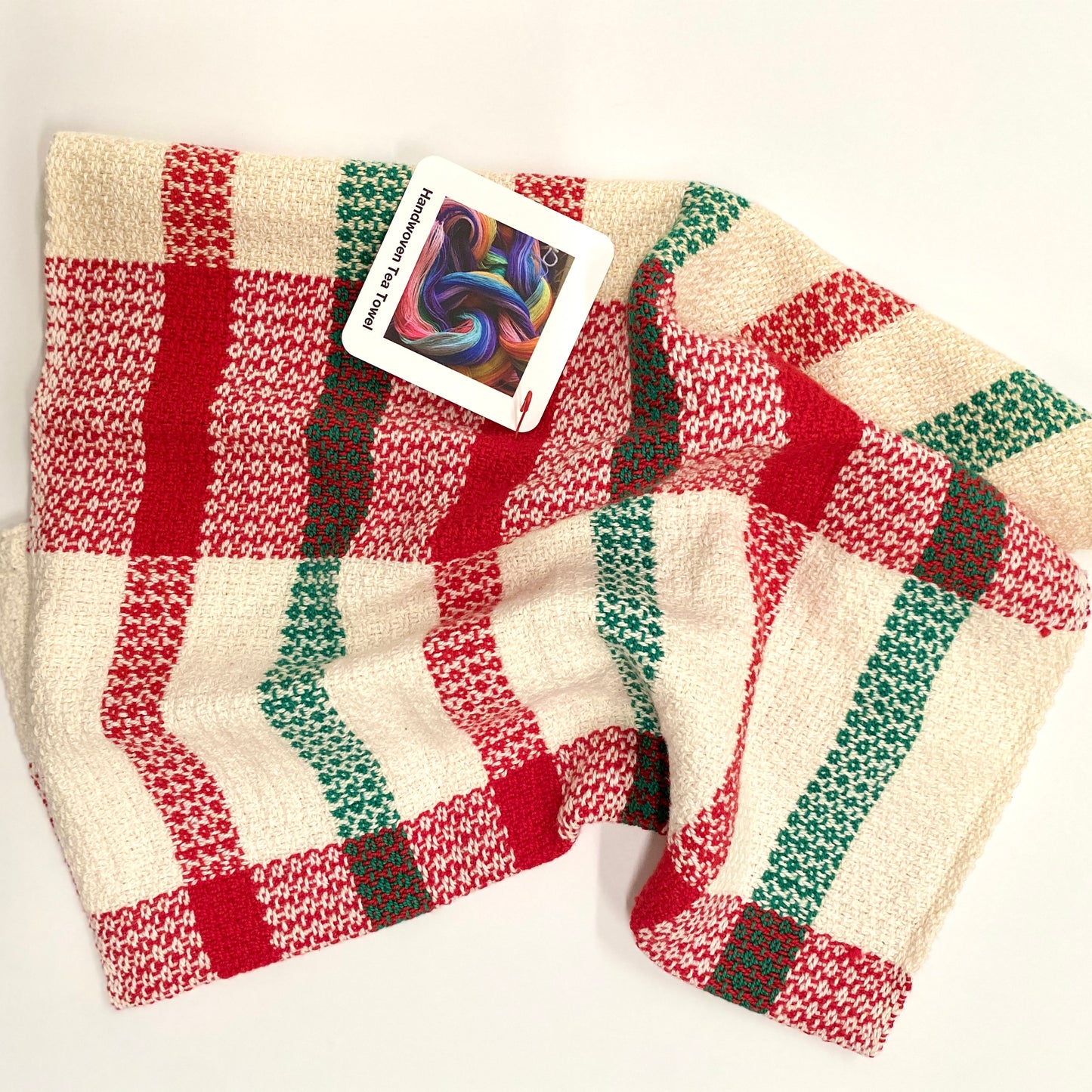 Handwoven Christmas Tea Towel