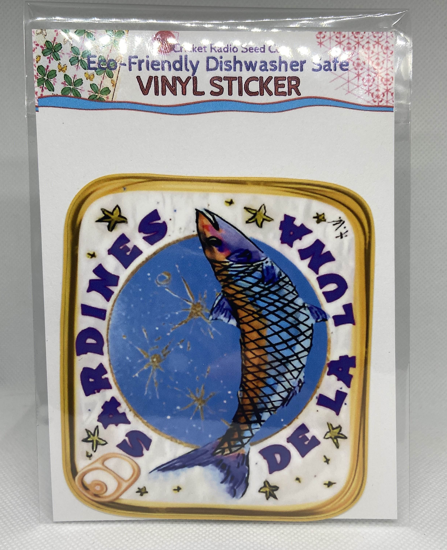 Retro Sardine Tin Stickers