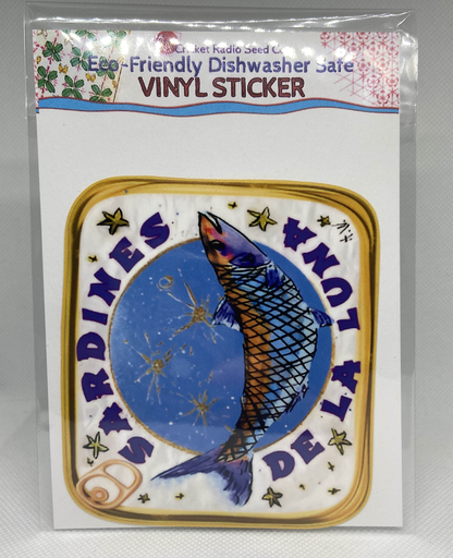 Retro Sardine Tin Stickers