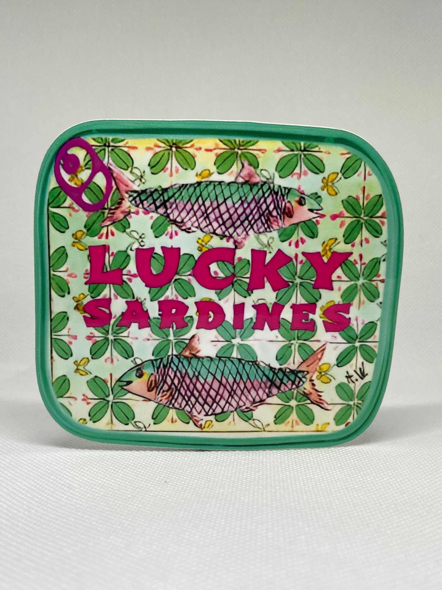 Retro Sardine Tin Stickers