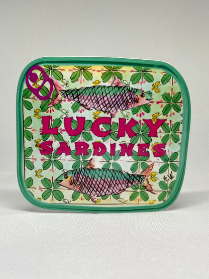 Retro Sardine Tin Stickers