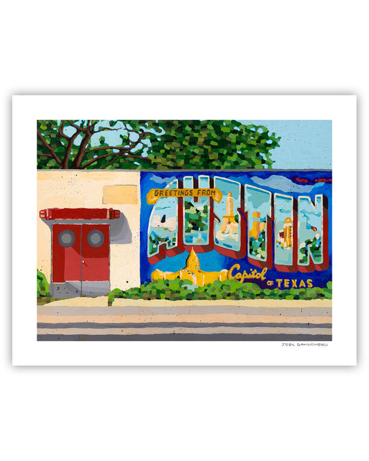 Greetings from Austin Print