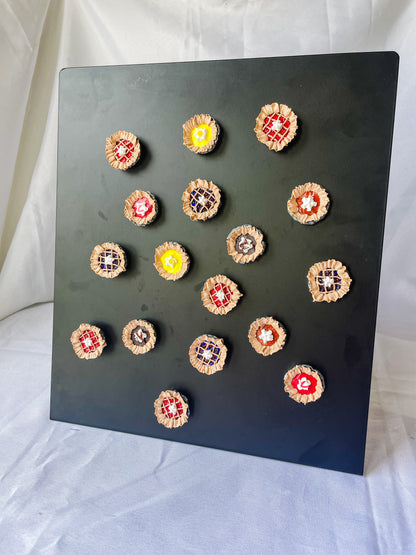 Upcycled Bottle Cap Pie Magnets