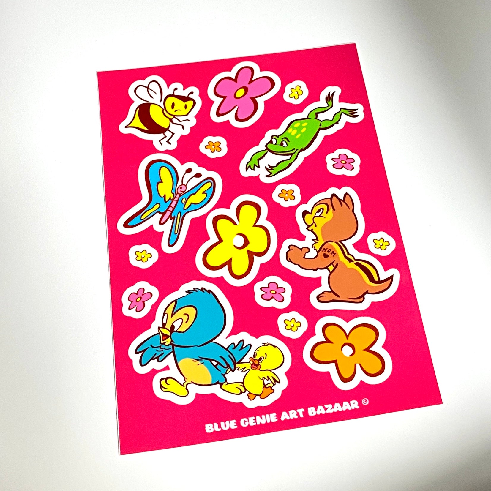 Springtime Critters Spring Critters Sticker Sheet – Blue Genie Art Bazaar