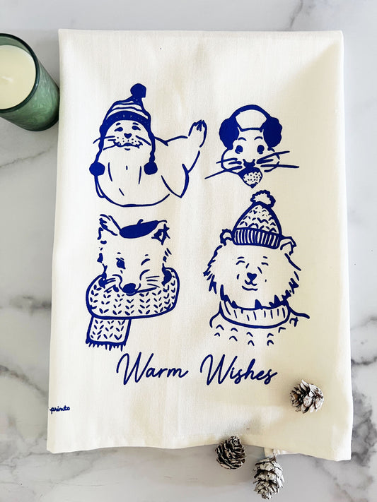 Warm Wishes Tea Towel