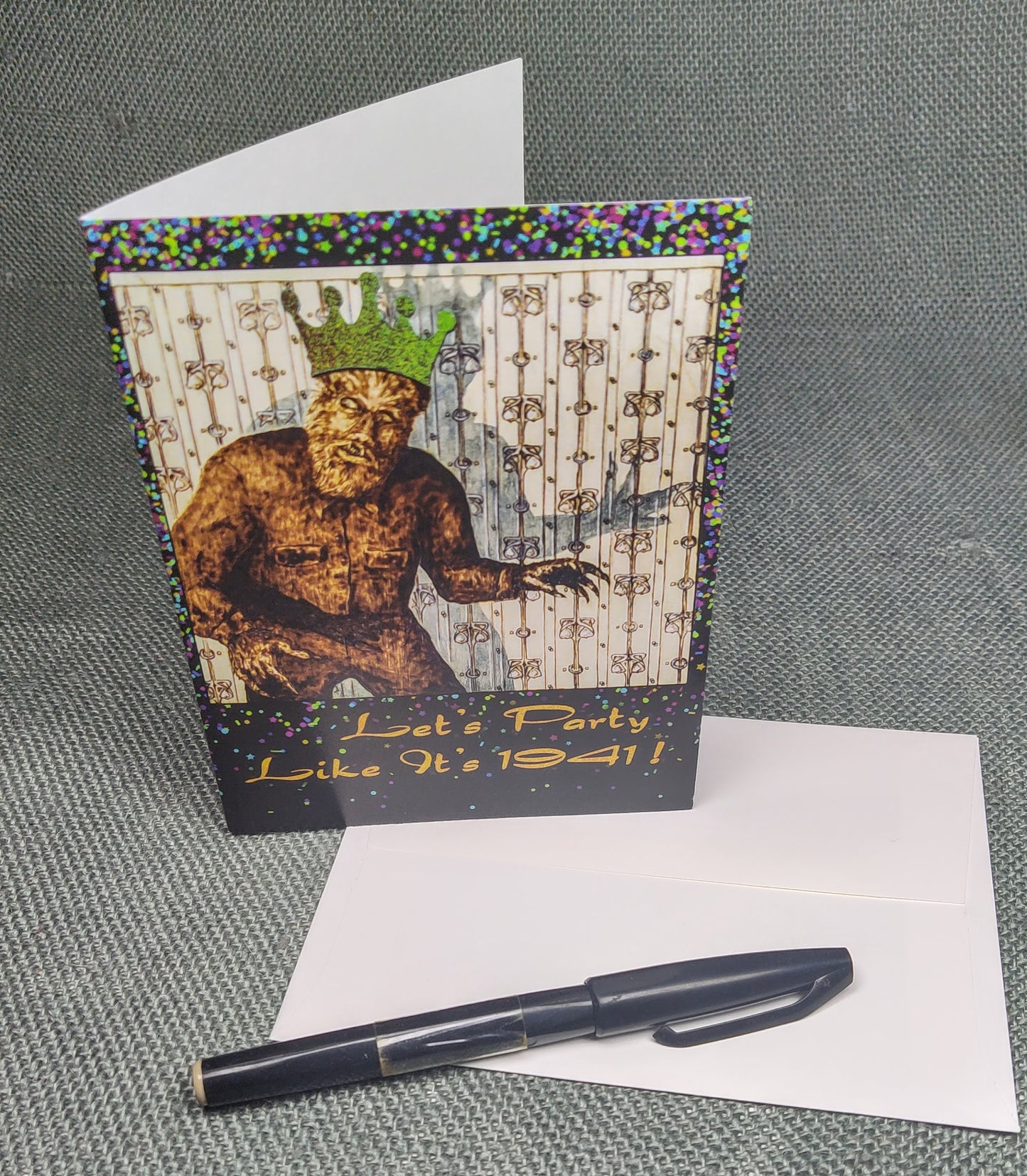Classic Movie Monster Greeting Card