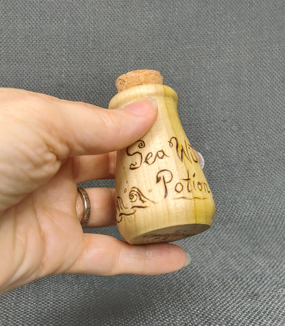 Sea Witch Wooden Potion Bottle