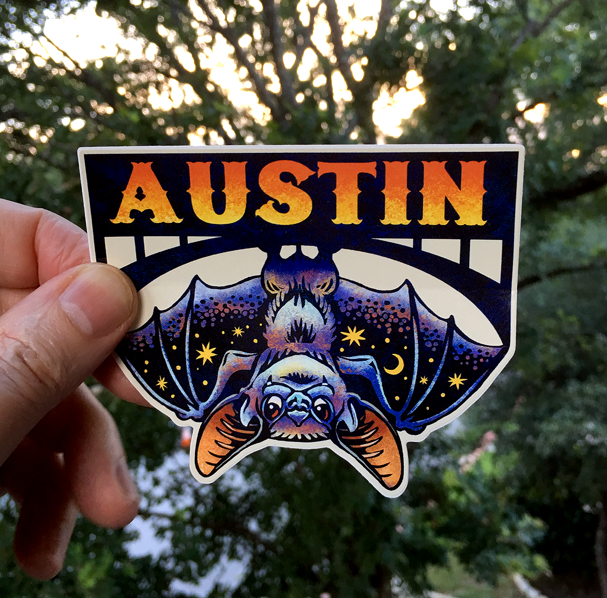 Austin Bat Sticker