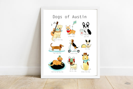 Dogs of Austin Print