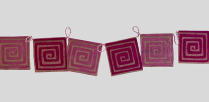 Pink Squares Garland