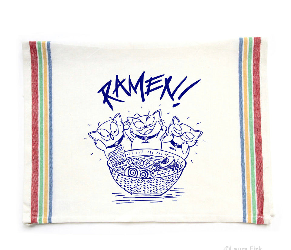 Ramen Funny Food Tea Towels