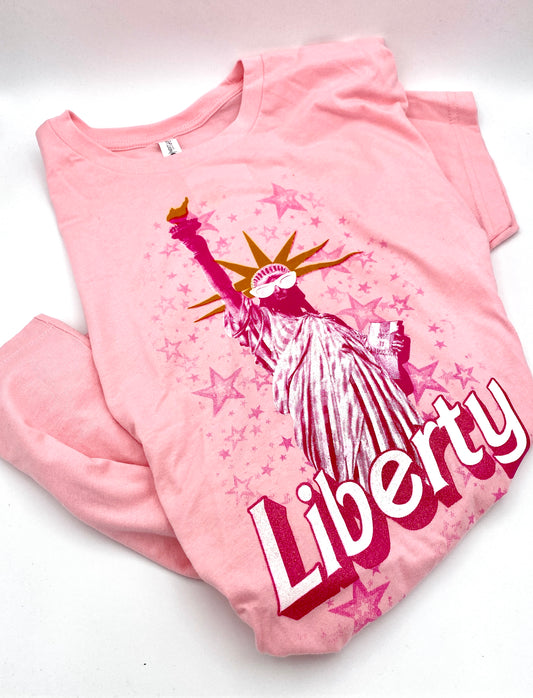 Barbie of Liberty Pink Tee