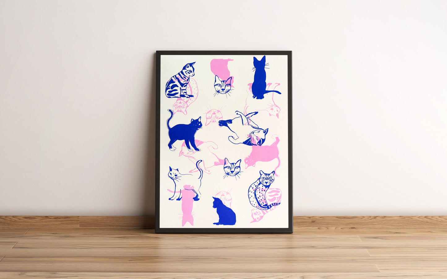 Cats Art Print (unframed)