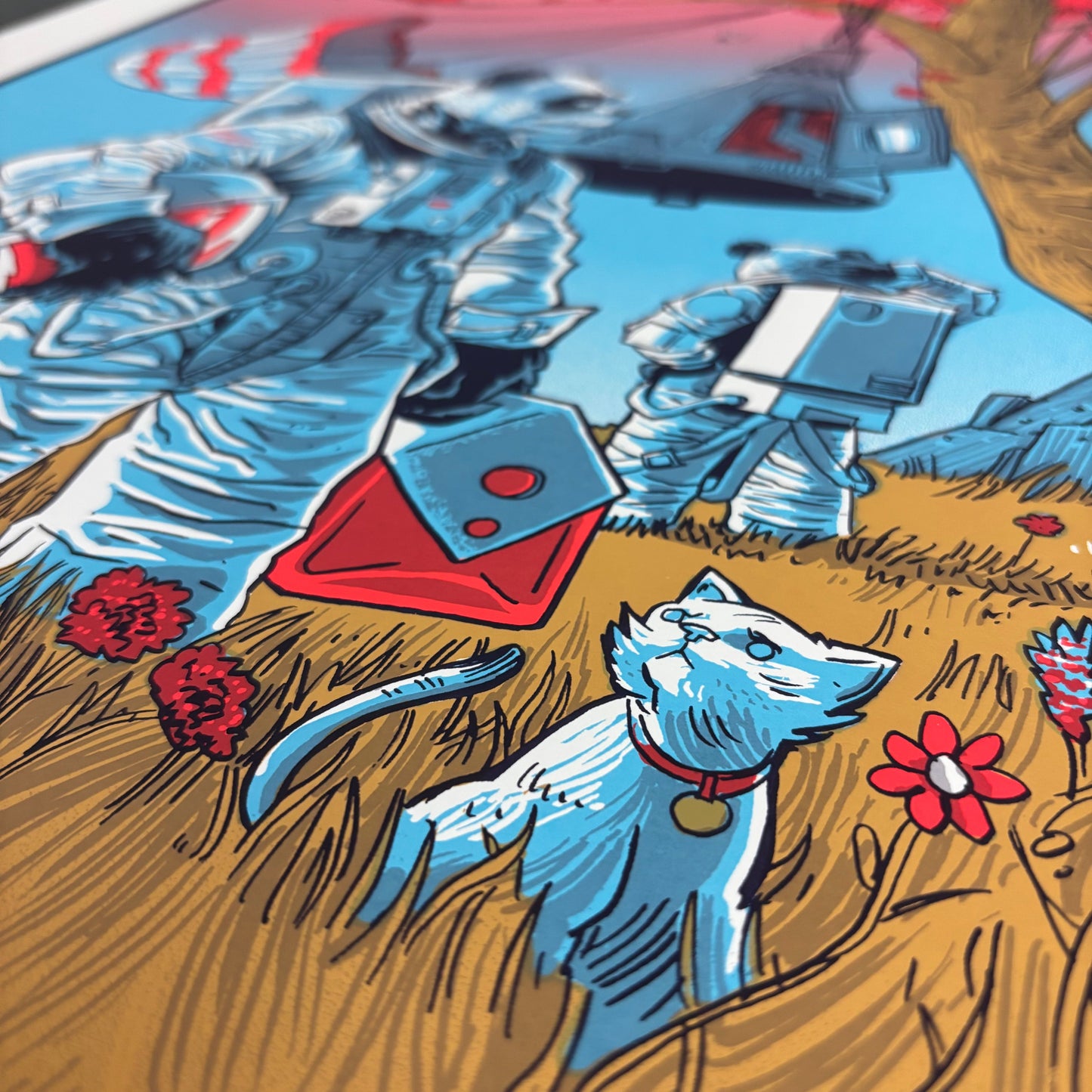 Astro-Pandas in Trouble Print