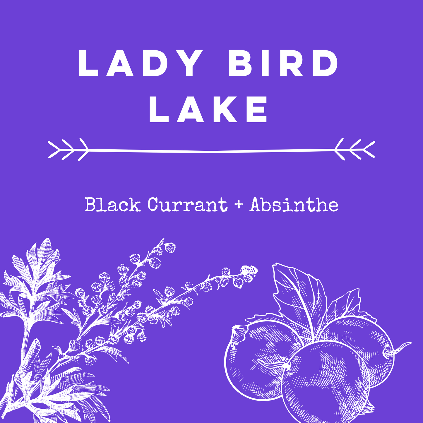 Lady Bird Lake [Black Currant + Absinthe] Soy Candle/Wax Melt