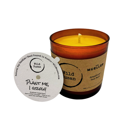 Mueller [Grapefruit + Cool Basil] Soy Candle/Wax Melt