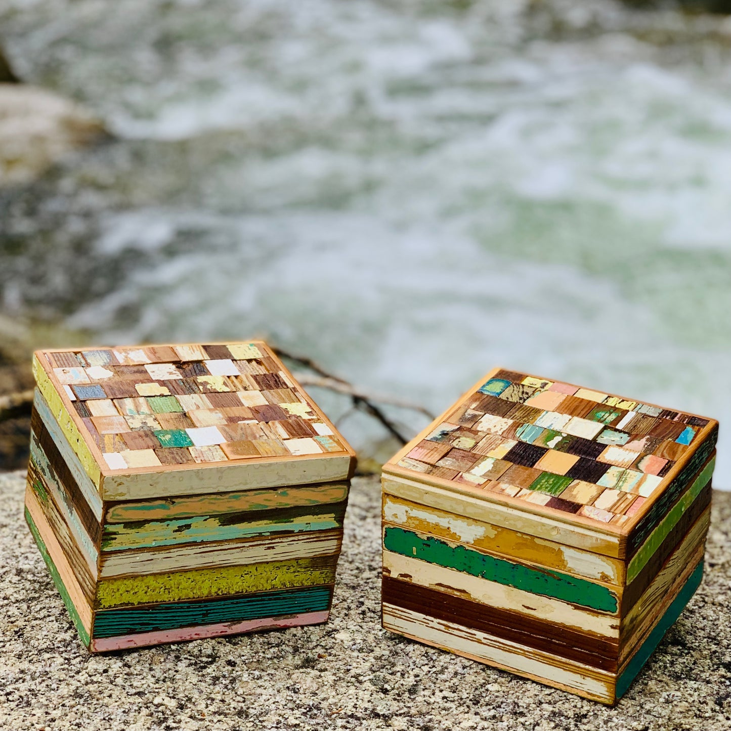 Mosaic Wood Box