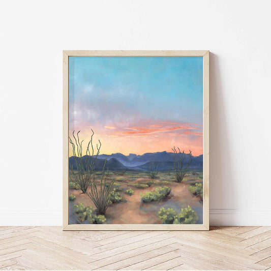 The Dancing Ocotillos Giclee Print