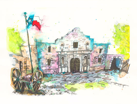Pink Alamo Print