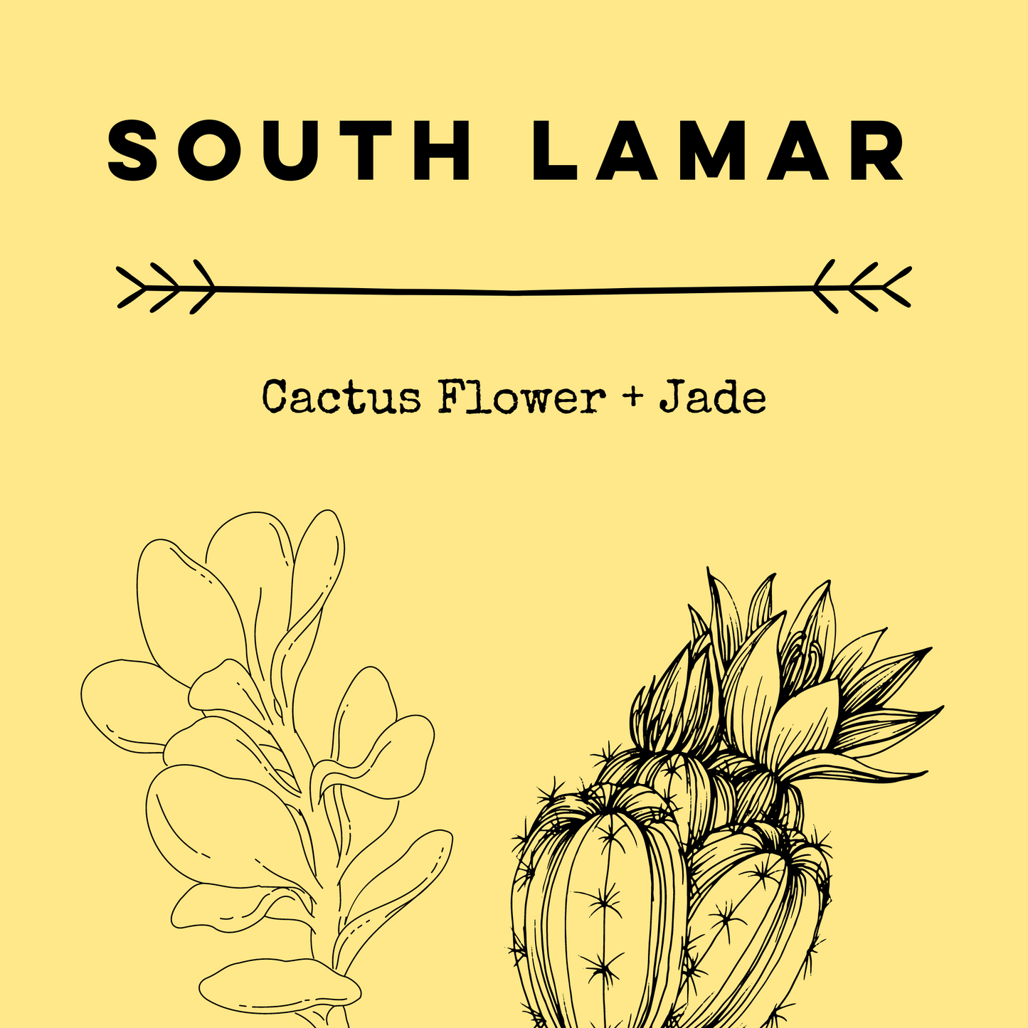 South Lamar [Cactus Flower + Jade] Soy Candle/Wax Melt