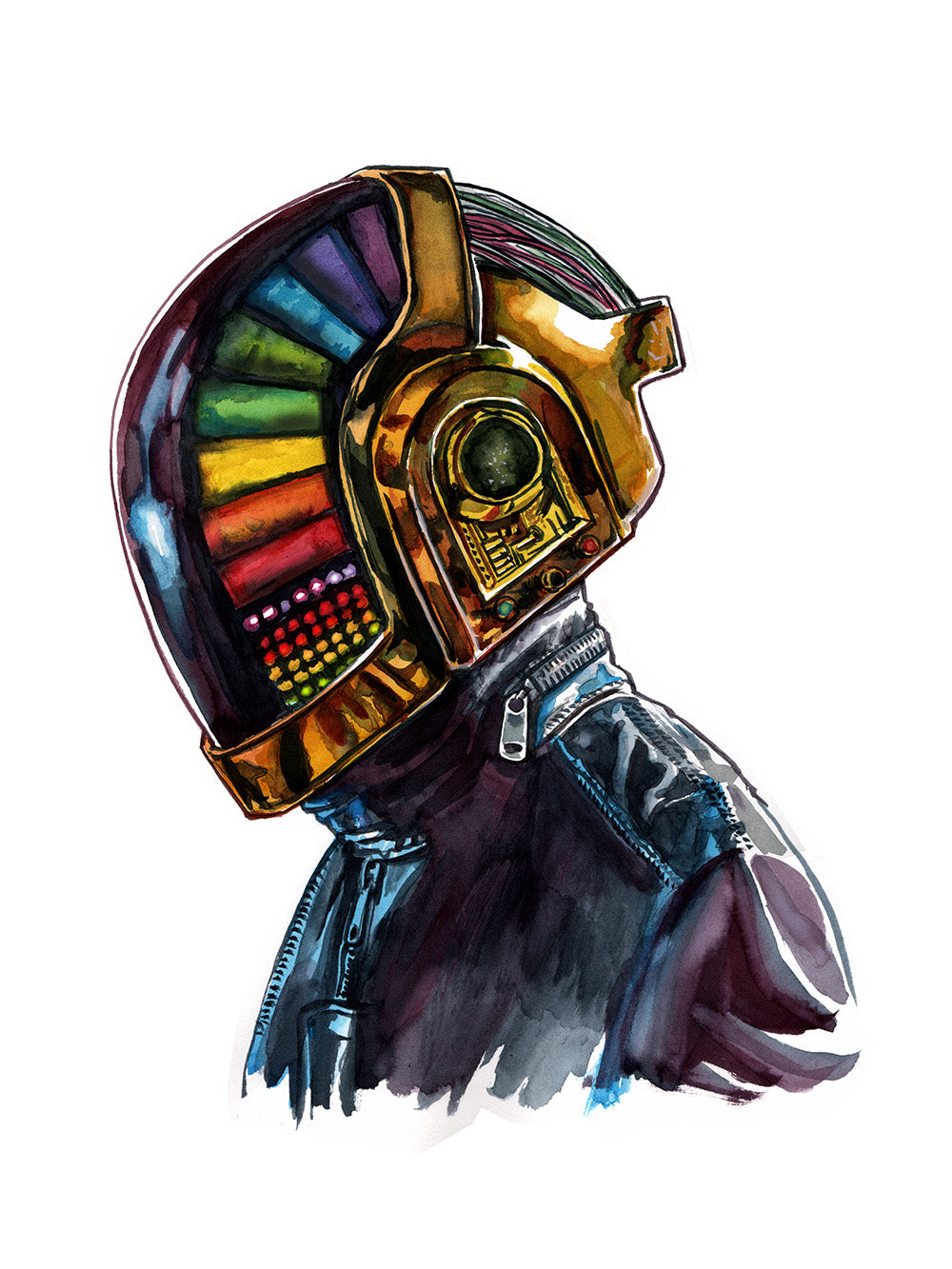 Shiny Punk Gold Print