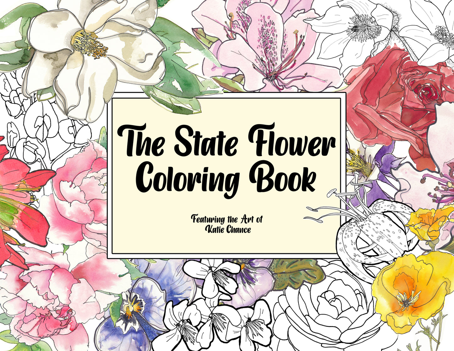 State Flowers Coloring Book