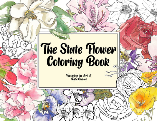 State Flowers Coloring Book
