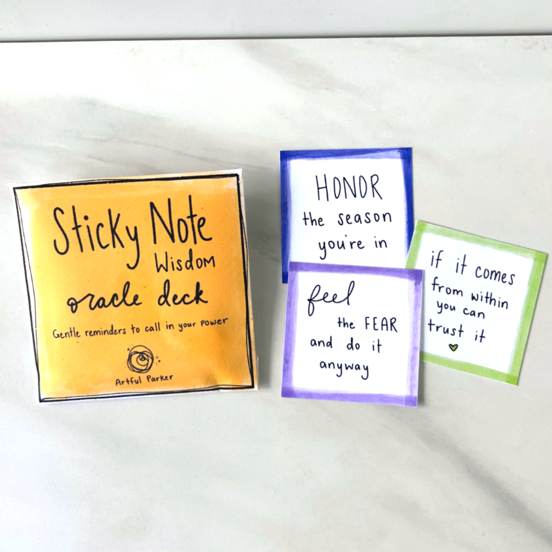 Sticky Note Wisdom Oracle Deck