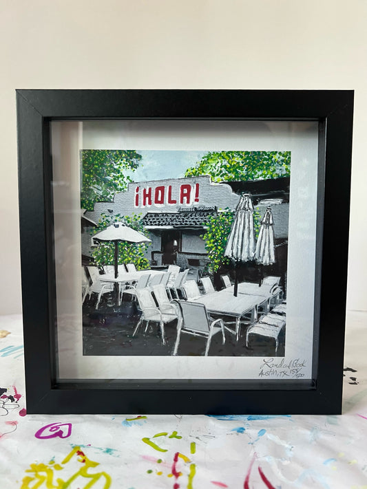 Tamale House Shadowbox Art Print