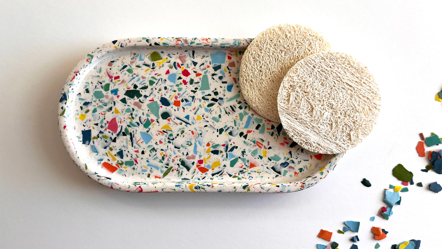 House Blend Terrazzo Oval Tray