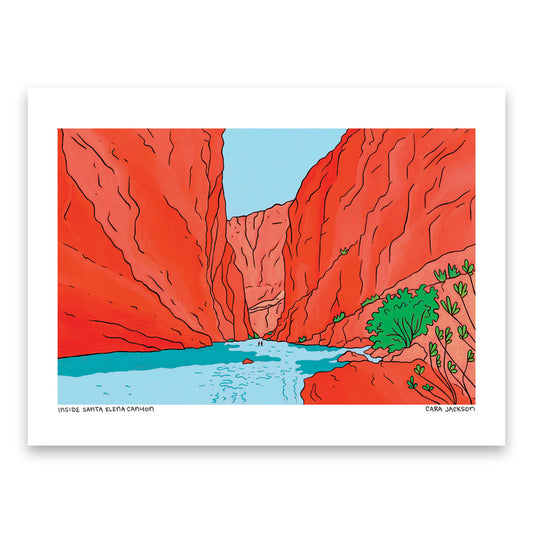 Inside Santa Elena Canyon Print